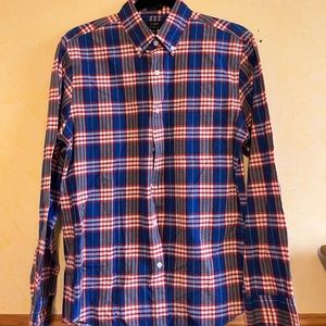 J Crew Mens lightweight Summer Plaid Buttondown Shirt